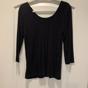 Black 3/4 Sleeve Shirt